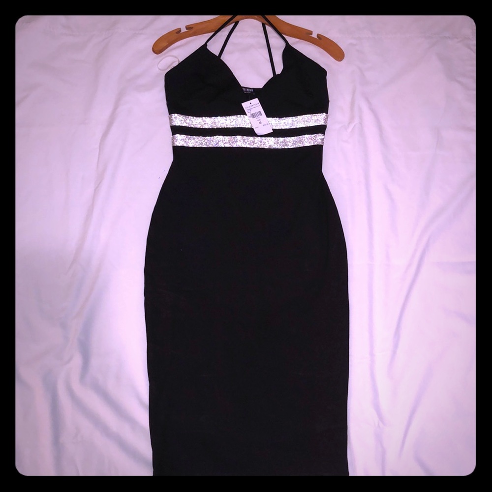 Black cocktail dress